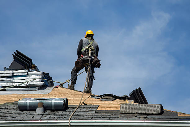 Professional Roof Replacement technician working in Parlin, CO